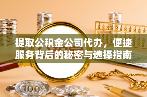 南川提取公积金公司代办，便捷服务背后的秘密与选择指南