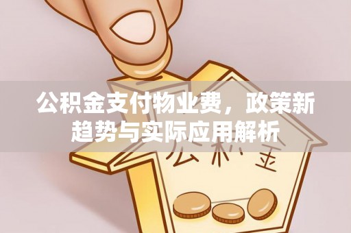 南川公积金支付物业费，政策新趋势与实际应用解析