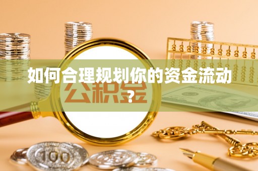 南川如何合理规划你的资金流动？
