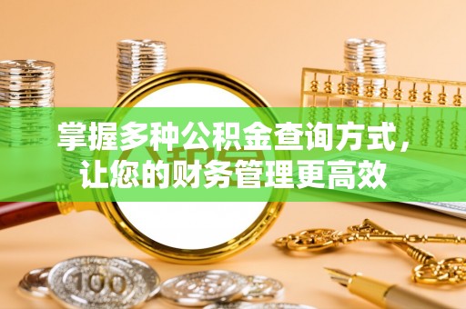 南川掌握多种公积金查询方式，让您的财务管理更高效