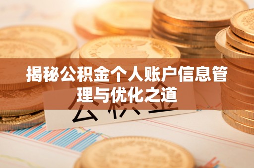 南川揭秘公积金个人账户信息管理与优化之道
