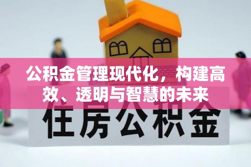 南川公积金管理现代化，构建高效、透明与智慧的未来