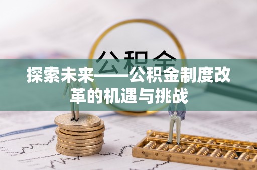 南川探索未来——公积金制度改革的机遇与挑战