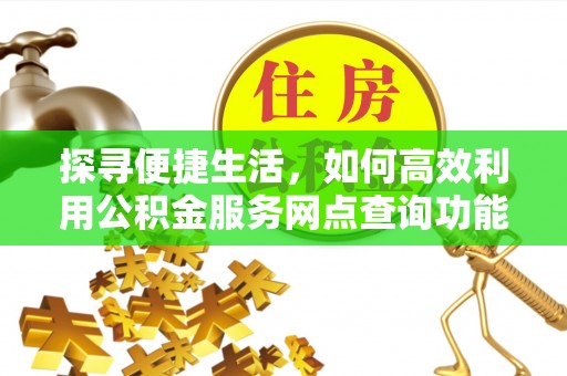 南川探寻便捷生活，如何高效利用公积金服务网点查询功能