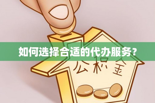 南川如何选择合适的代办服务？
