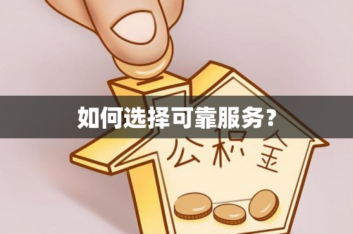 南川如何选择可靠服务？