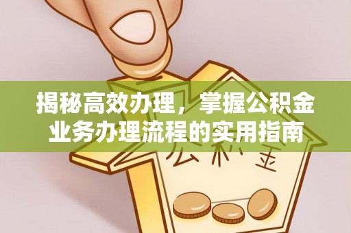 南川揭秘高效办理，掌握公积金业务办理流程的实用指南