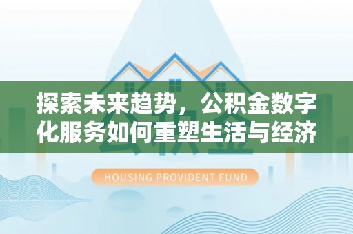 南川探索未来趋势，公积金数字化服务如何重塑生活与经济