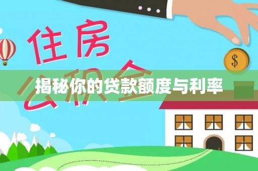 南川揭秘你的贷款额度与利率