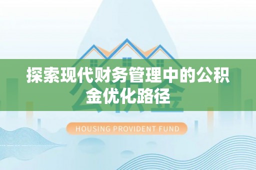 南川探索现代财务管理中的公积金优化路径