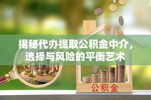 南川揭秘代办提取公积金中介，选择与风险的平衡艺术