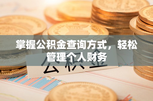 南川掌握公积金查询方式，轻松管理个人财务