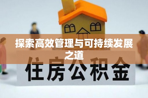 南川探索高效管理与可持续发展之道