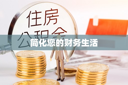 南川简化您的财务生活