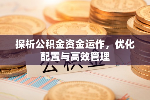南川探析公积金资金运作，优化配置与高效管理