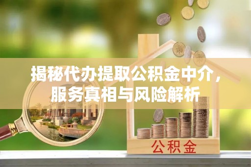 南川揭秘代办提取公积金中介，服务真相与风险解析