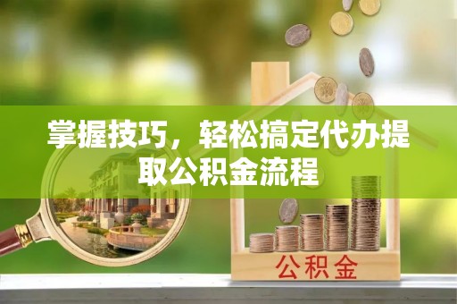 南川掌握技巧，轻松搞定代办提取公积金流程