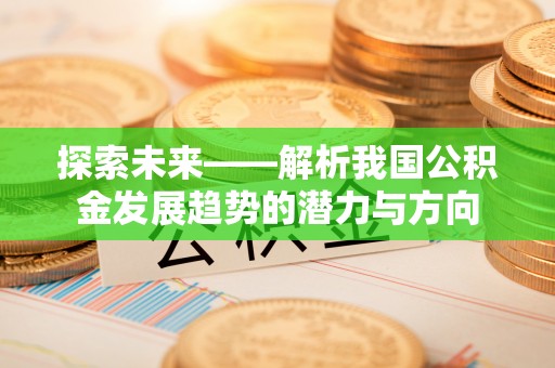 南川探索未来——解析我国公积金发展趋势的潜力与方向
