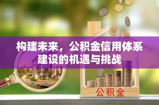 南川构建未来，公积金信用体系建设的机遇与挑战