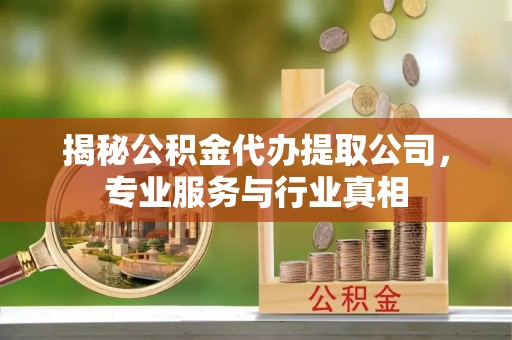 南川揭秘公积金代办提取公司，专业服务与行业真相