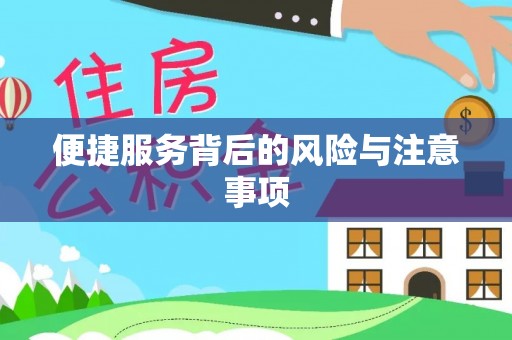 南川便捷服务背后的风险与注意事项